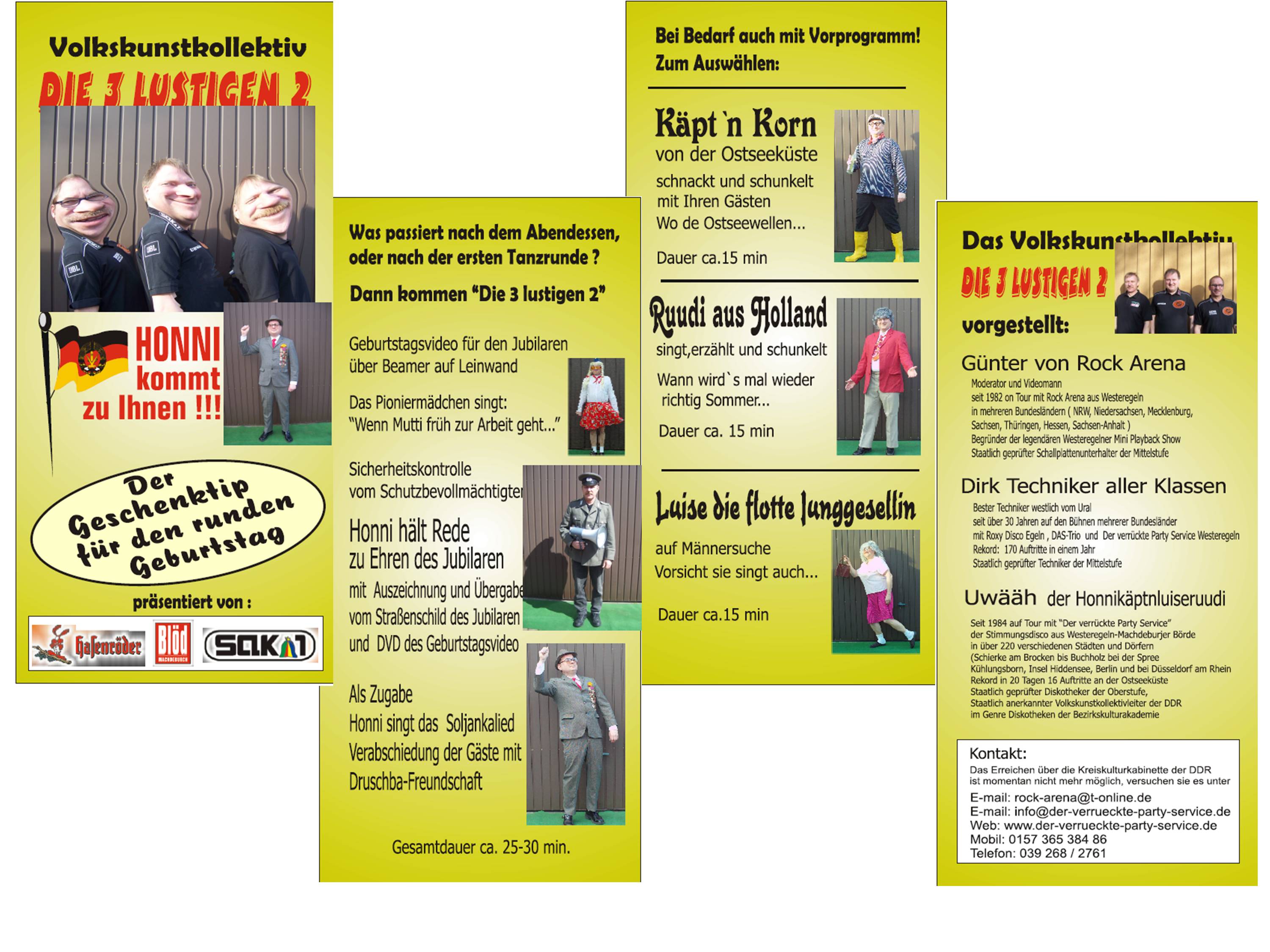 Flyer Party Service 3 Lustigen 2